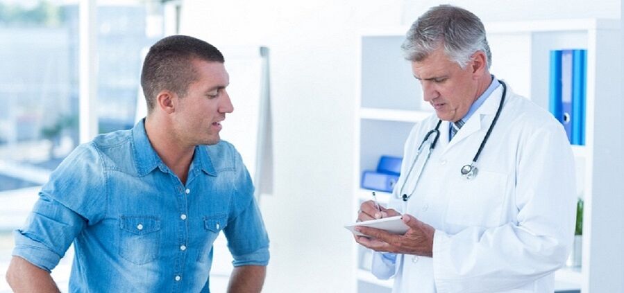 medikuak prostatitisa egiteko gailua gomendatzen dio gaixoari